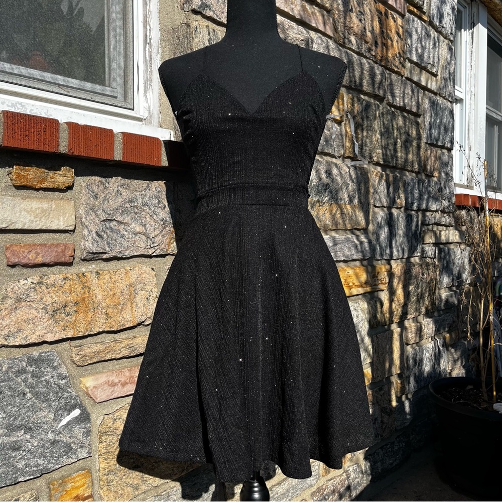Lace back dress